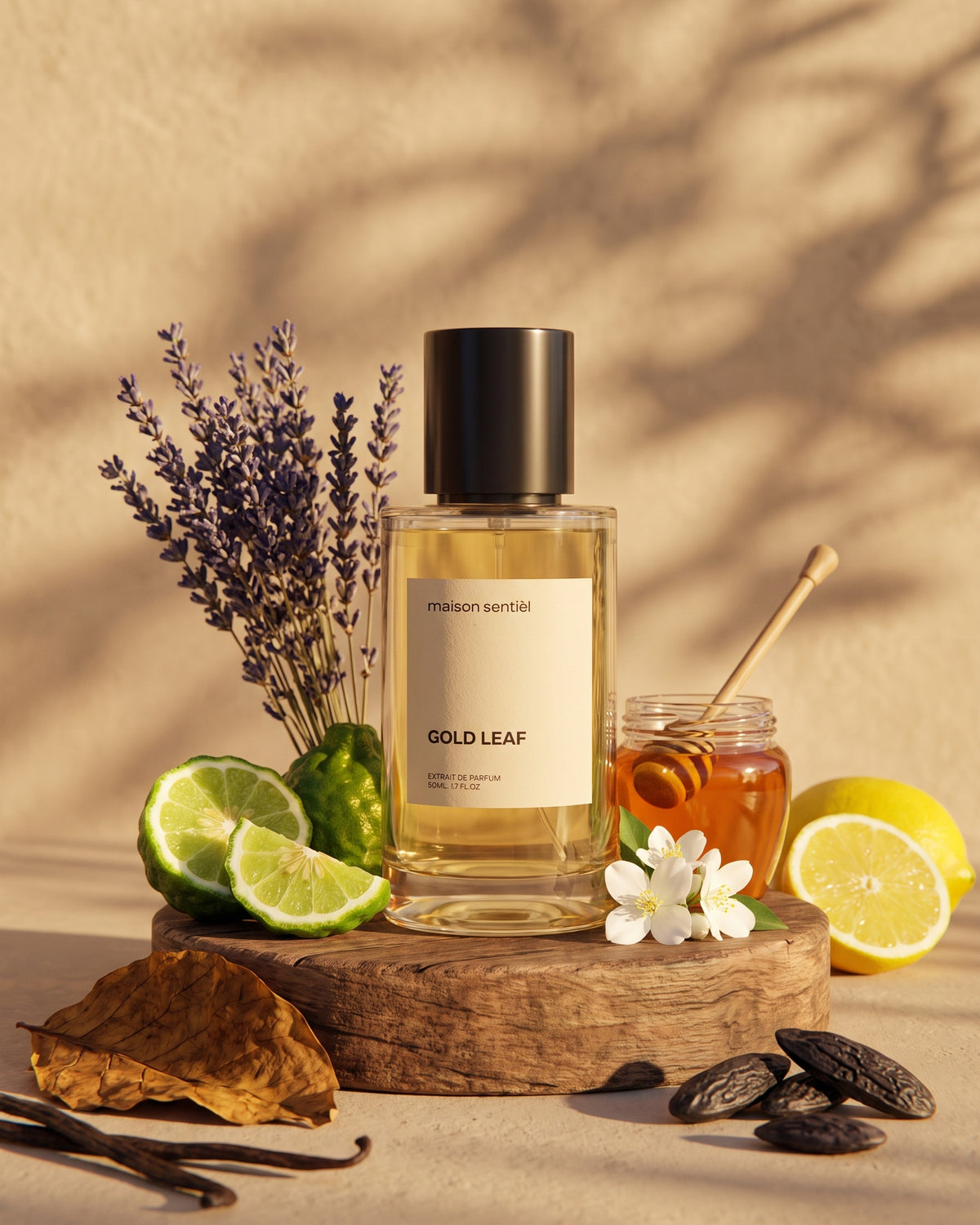 Gold Leaf Extrait de Parfum von maison sentièl mit Lavendel, Zitrusfrüchten und Honig